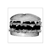 ハンバーガーチーズバーガーファストフードスタンプ ラバースタンプ (インプリント)