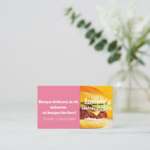 ハンバーガーデリバリー割引セール 名刺 (スタンド正面)