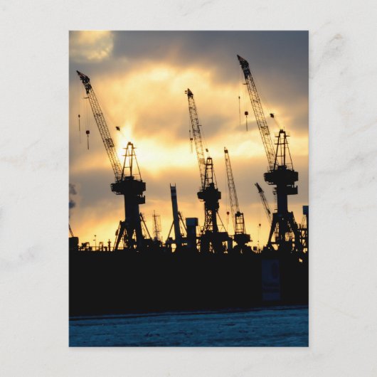 ハンバーガーハーフェンSonenuntergang – ハンブルク ポストカード (正面)