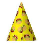 ハンバーガーバースデーパーティーバーガーハット パーティーハット (裏面)