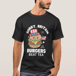 ハンバーガービート茶 Tシャツ