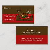 ハンバーガープラッタ名刺 名刺 (正面/裏面)