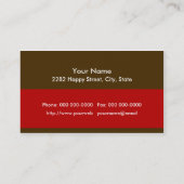 ハンバーガープラッタ名刺 名刺 (裏面)