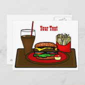 ハンバーガープラッタ葉書 ポストカード (正面/裏面)