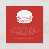 ハンバーガーロイヤリティスタンプ ロイヤリティカード (裏面)