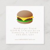 ハンバーガーロイヤリティスタンプ ロイヤリティカード (裏面)