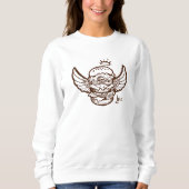 ハンバーガー付きスウェットシャツプリント。 スウェットシャツ (正面)