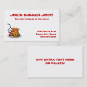 ハンバーガー共同名刺 名刺 (正面/裏面)