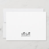 ハンバーガー及びレモネードのピクニック招待状 招待状 (裏面)