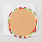 ハンバーガー可愛いカフェ 招待状 (正面)