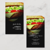 ハンバーガー名刺テンプレート 名刺 (正面/裏面)