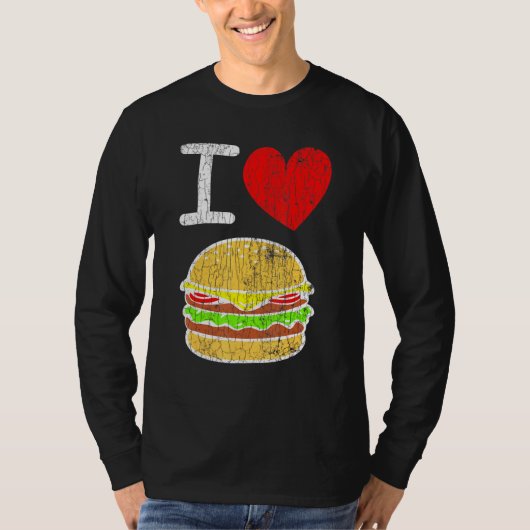 ハンバーガー大好きチーズバーガー Tシャツ (正面)