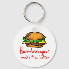 ハンバーガー好き キーホルダー