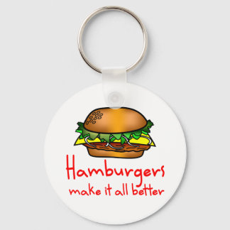 ハンバーガー好き キーホルダー