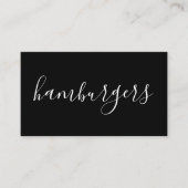 ハンバーガー手書 名刺 (正面)