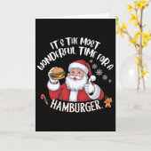 ハンバーガー最高の時間だ カード (黄色い花)