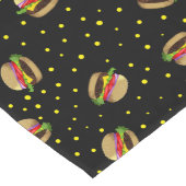 ハンバーガー模様 ロングテーブルランナー (コーナー)