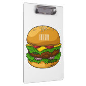 ハンバーガー漫画イラストレーション クリップボード (右)