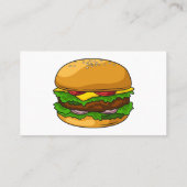 ハンバーガー漫画イラストレーション 名刺 (裏面)