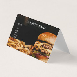 ハンバーガー用ベーシックテンプレート名刺