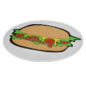 ハンバーガー裁断板 カッティングボード (角)