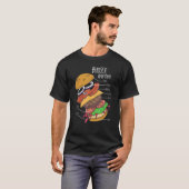 ハンバーガー解剖学ハンバーガーの具材ファーストフード Tシャツ (正面フル)