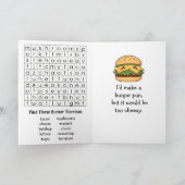 ハンバーガー記念日おめでとう | 12月21日 カード (内部)