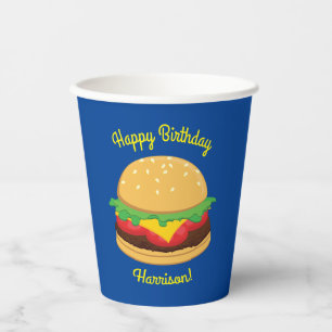 ハンバーガー誕生日パーティーバーガー 紙コップ