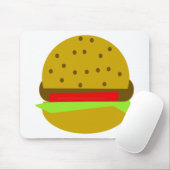 ハンバーガー食べ物ファストフード マウスパッド (マウス)