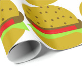 ハンバーガー食ファストフードバーガー ラッピングペーパー (ロールコーナー)