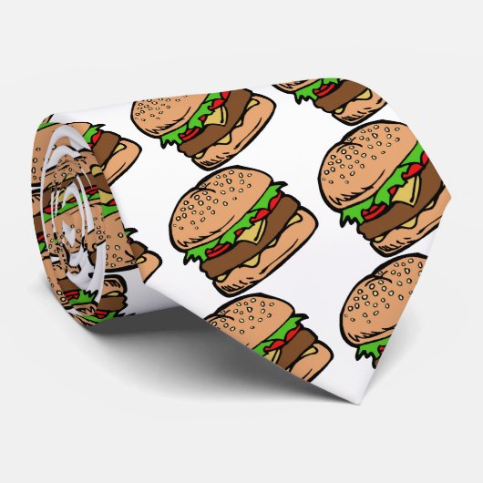 ハンバーガー4 ネクタイ (ロール)