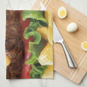 ハンバーガー キッチンタオル (四つ折り)