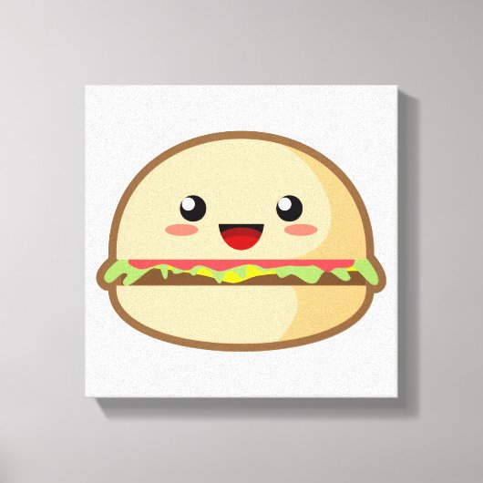ハンバーガー キャンバスプリント (正面)