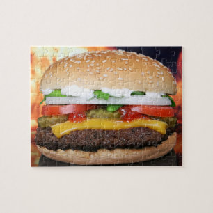 ハンバーガー ジグソーパズル