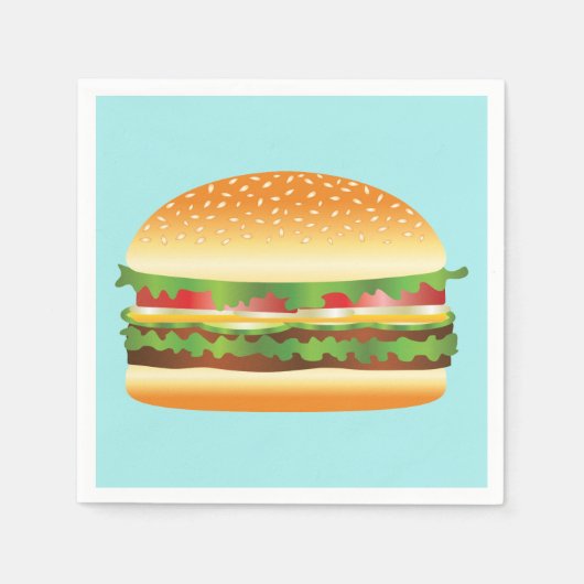 ハンバーガー スタンダードカクテルナプキン (正面)