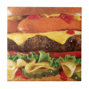 ハンバーガー タイル