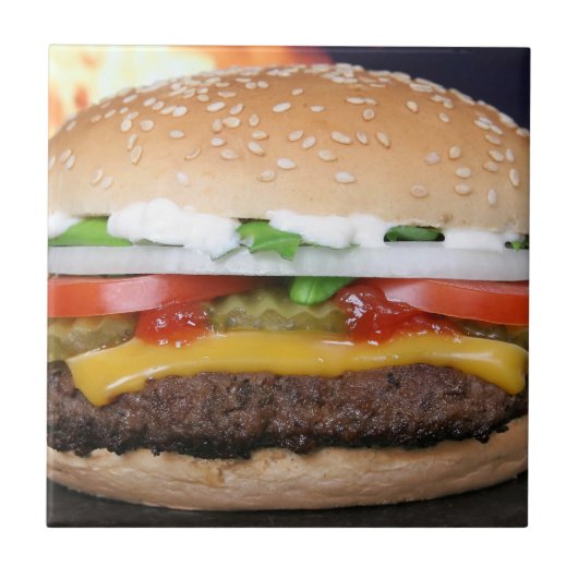 ハンバーガー タイル (正面)