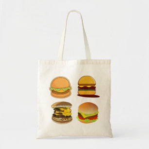 ハンバーガー,チーズバーガー,食品 トートバッグ