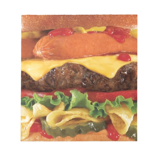ハンバーガー ノートパッド (正面)