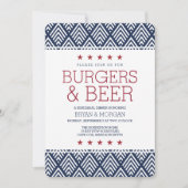 ハンバーガー&ビアリハーサルディナー 招待状 (正面)
