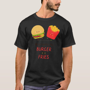 ハンバーガー&フライスのフレンドシップデーのように一緒に行く Tシャツ