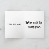 ハンバーガー&フライスバレンタインデーカード カード (内部)