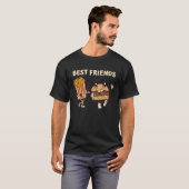 ハンバーガー&フライスベストフレンズ Tシャツ (正面フル)
