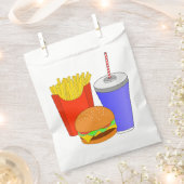 ハンバーガー&フライスミール抱き枕 フェイバーバッグ (クリップ留めされた状態)