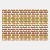 ハンバーガー&フライドファストフードチーズバーガーフランスのフライ ラッピングペーパーシート (正面2)