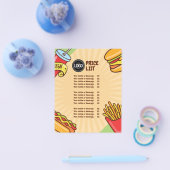 ハンバーガー・ホットドッグ テーマでお店のロゴをカスタマイズ | チラシ (シングル)