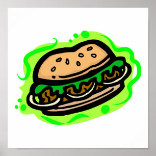 ハンバーガー ポスター