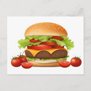 ハンバーガー ポストカード