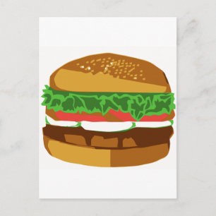 ハンバーガー ポストカード