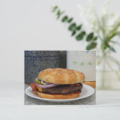 ハンバーガー ポストカード (スタンド正面)